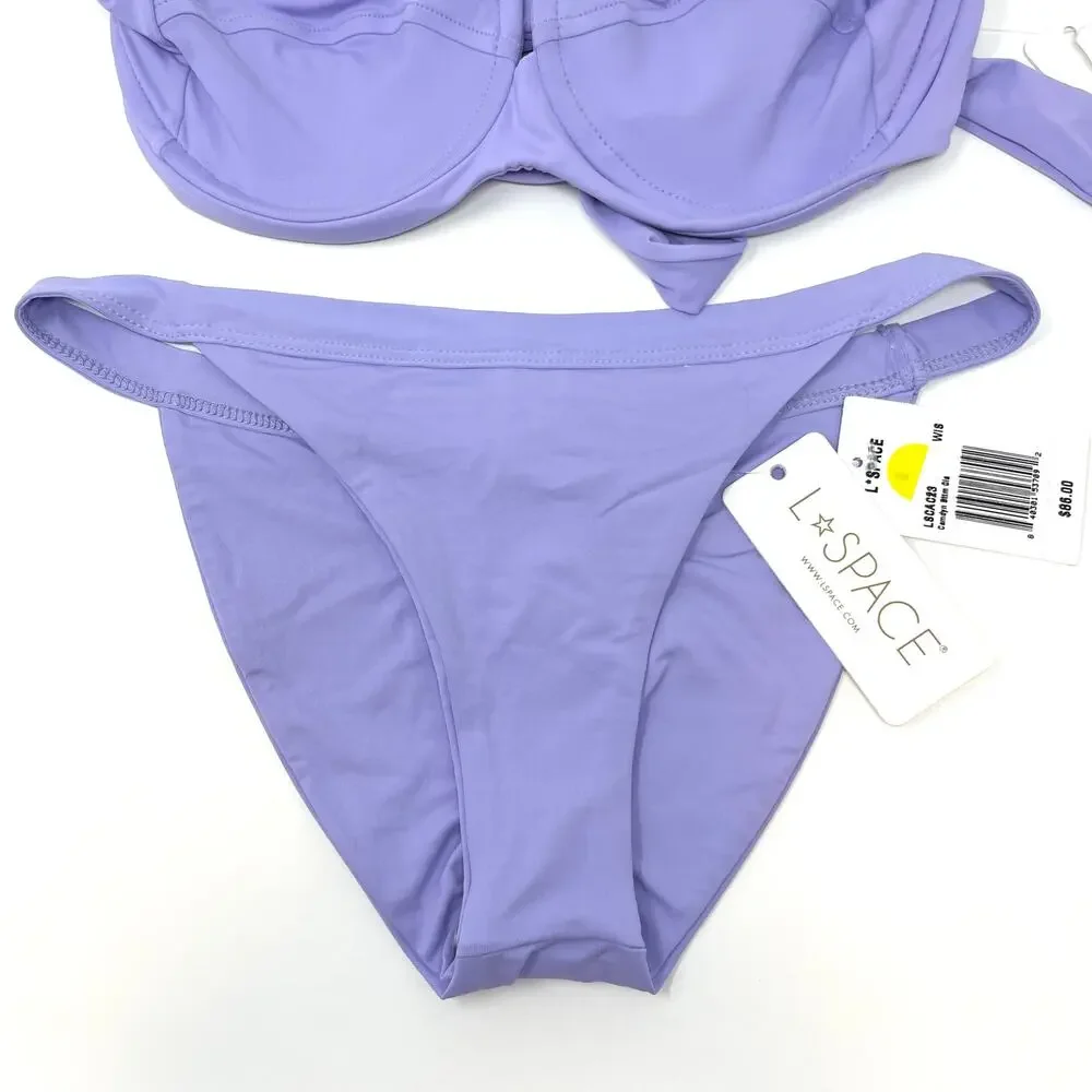 L*SPACE Camellia Camdyn Bikini Set In Wisteria Lavender Size Small New